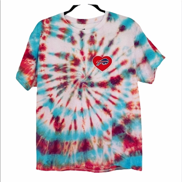 Buffalo bills | inspired custom tie dye tee shirt - Picture 4 of 8